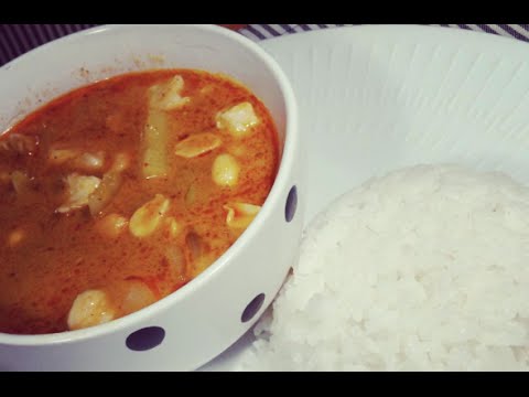 Thaï Curry Massaman au poulet / Curry thaï avec blanc de poulet épicé  - Recette # 90