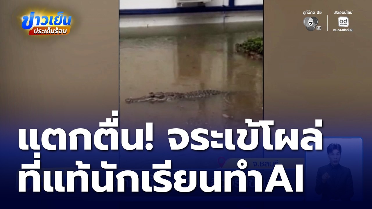 แตกตื่นทั้งโรงเรียน ลือจระเข้โผล่ | ข่าวเย็นประเด็นร้อน