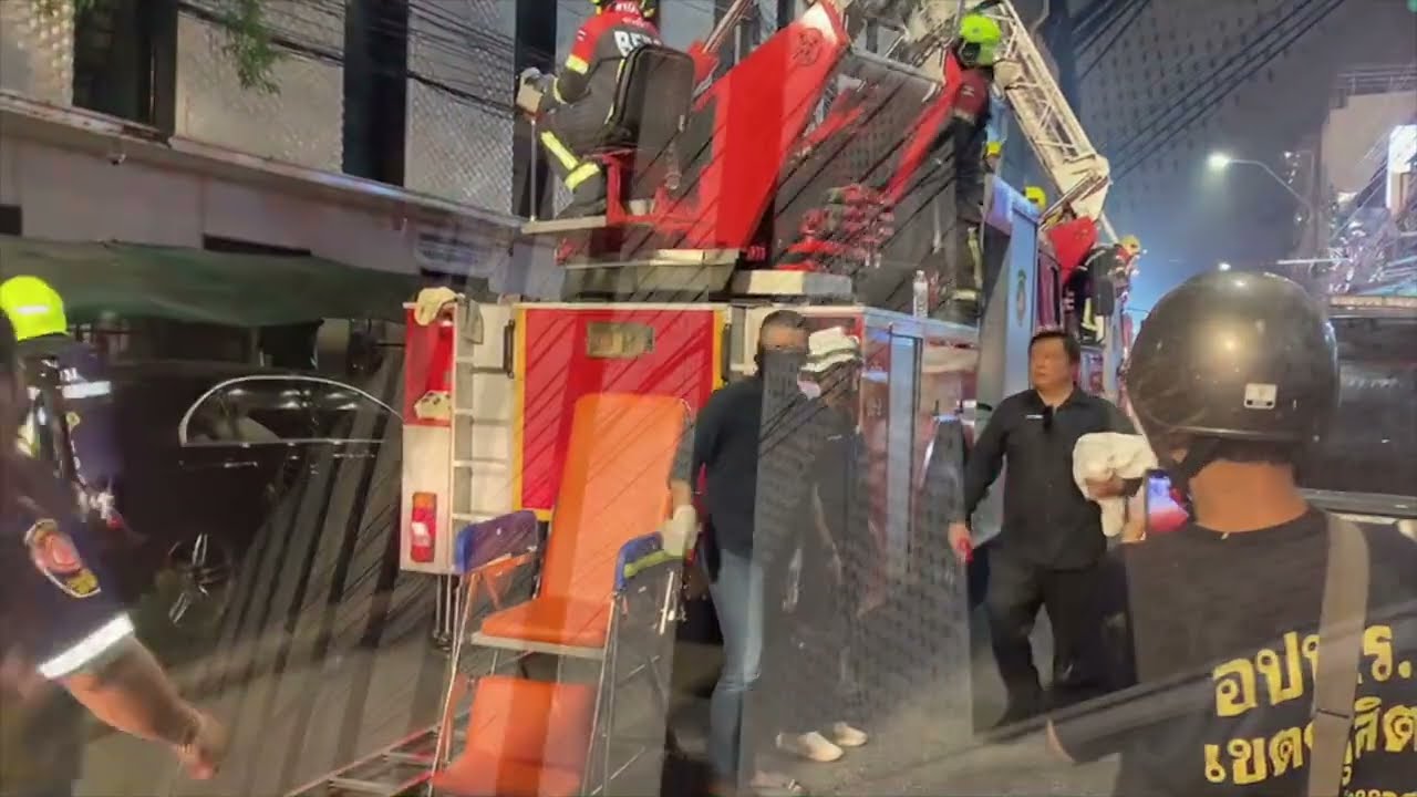 A fire that broke out at The Ember Hotel in Bangkok