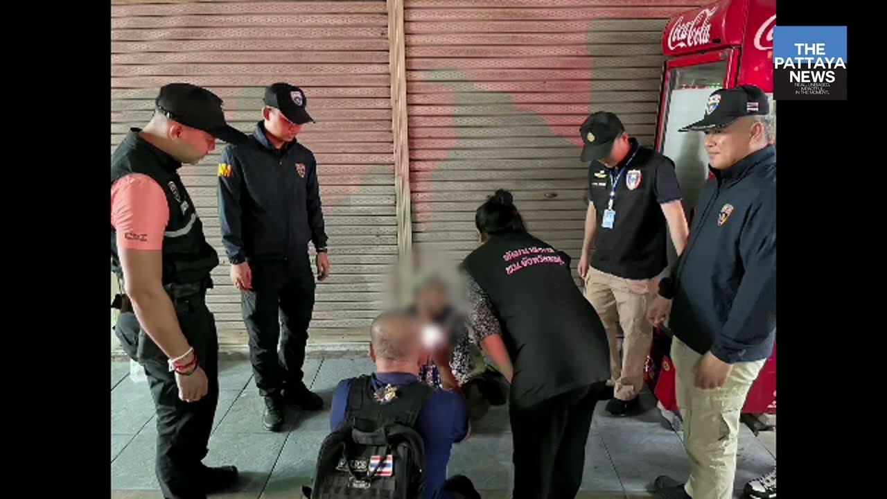 Pattaya officials crack down on illegal migrants and beggars in the local area.