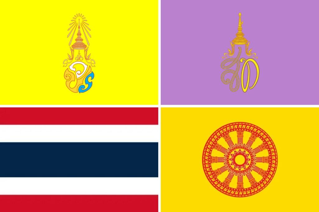 Reconnaître les drapeaux thaïlandais