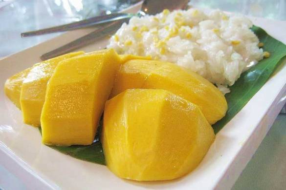 Recette du riz gluant à la mangue et au lait de coco