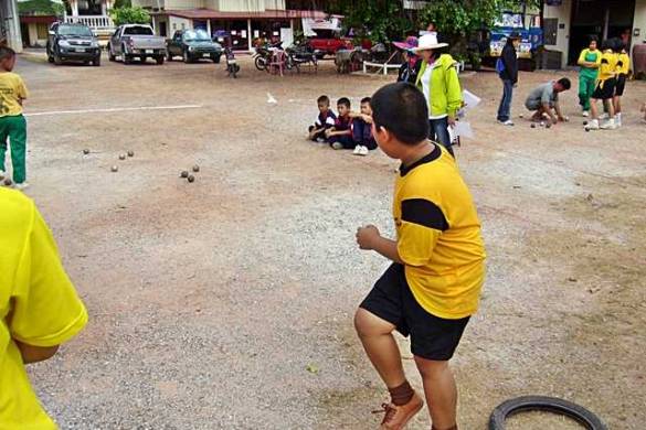 La pétanque, un sport national thaïlandais !