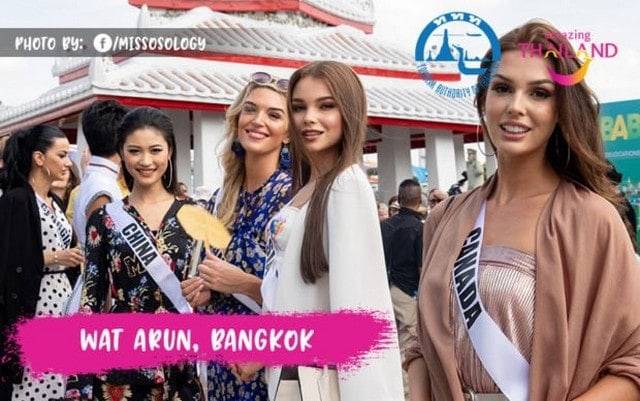 Miss Univers Wat Arun Bangkok
