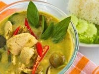 Poulet au curry vert