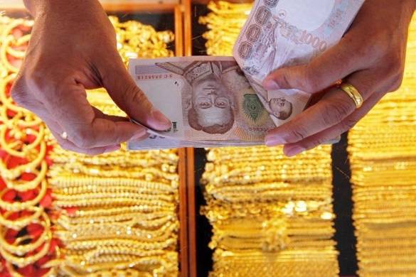 L&rsquo;affaiblissement du baht fait grimper les prix de l&rsquo;or en Thaïlande