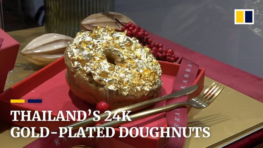 Des donuts recouverts d'or comestibles à 100 euros en Thaïlande