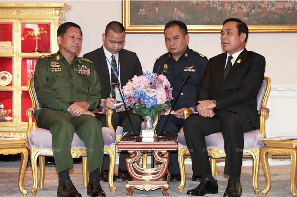 Le chef de la junte du Myanmar demande l'aide de la Thaïlande