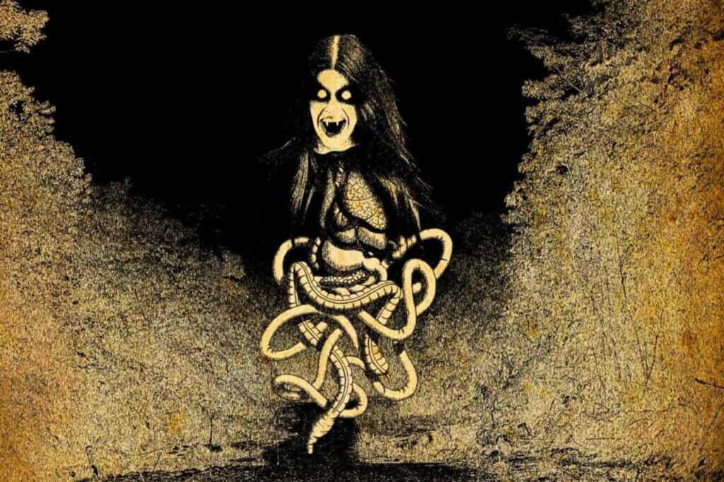 Légende : La femme possédée du « Phi Krasue »