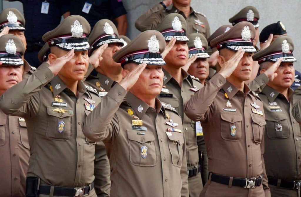 Policiers en Thaïlande