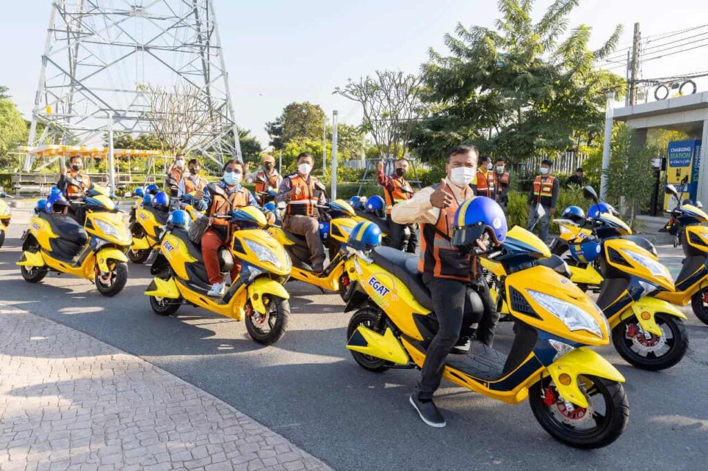 51 electric motorcycle taxis being tested in Thailand