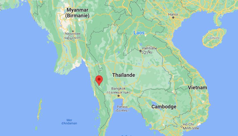 Thong Pha Phum, dans la Province de Kanchanaburi 