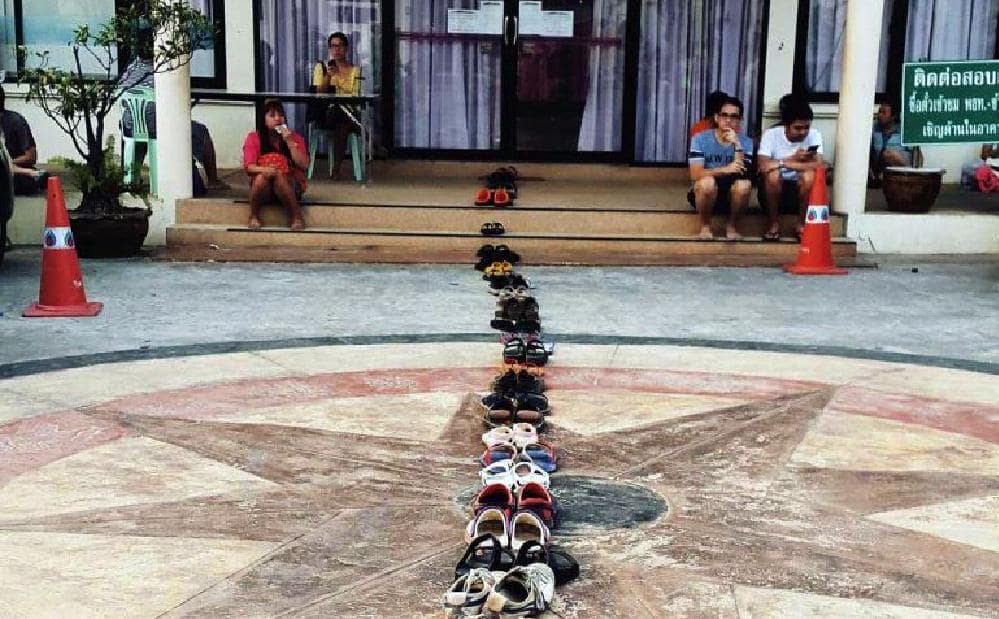 File d'attente en Thaïlande