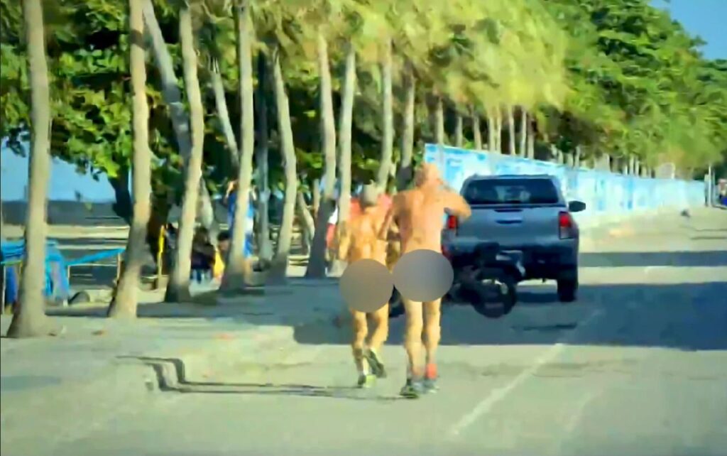 Des joggeurs étrangers à moitié nus à Pattaya suscitent la colère des Thaïlandais dans les médias sociaux