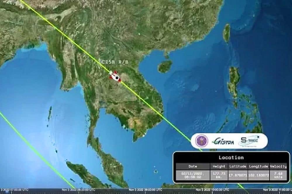 21,6 tonnes de débris spatiaux chinois pourraient tomber sur la Thaïlande le 5 novembre