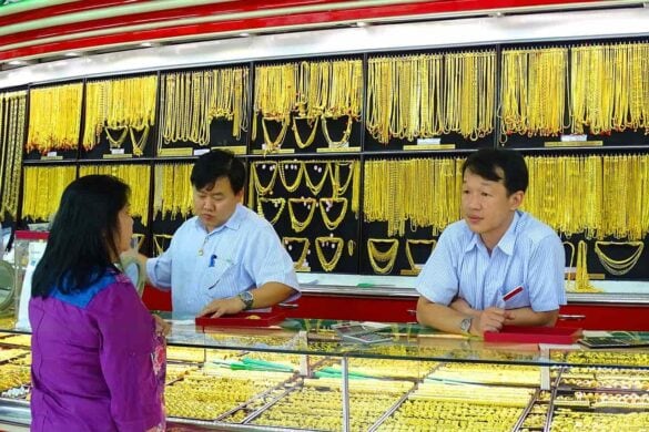 Le baht thaïlandais en forte hausse fait baisser le prix de l&rsquo;or en Thaïlande