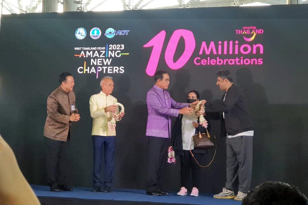 La Thaïlande a atteint les 10 millions de visiteurs le 10 décembre 2022