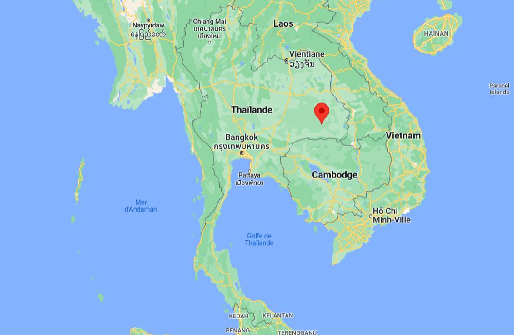 Si Saket sur une carte Google