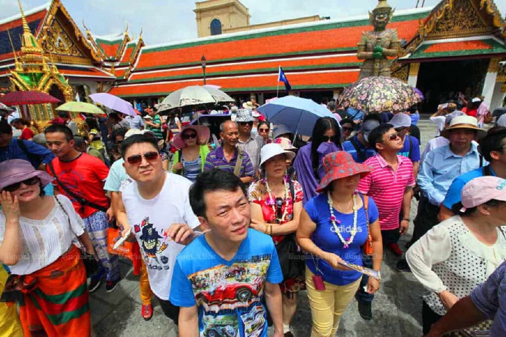 Touristes chinois à Bangkok