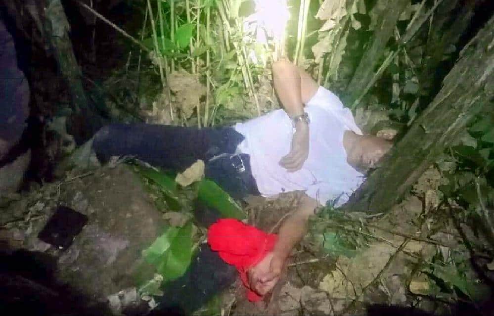 Homme tombé d'une falaise