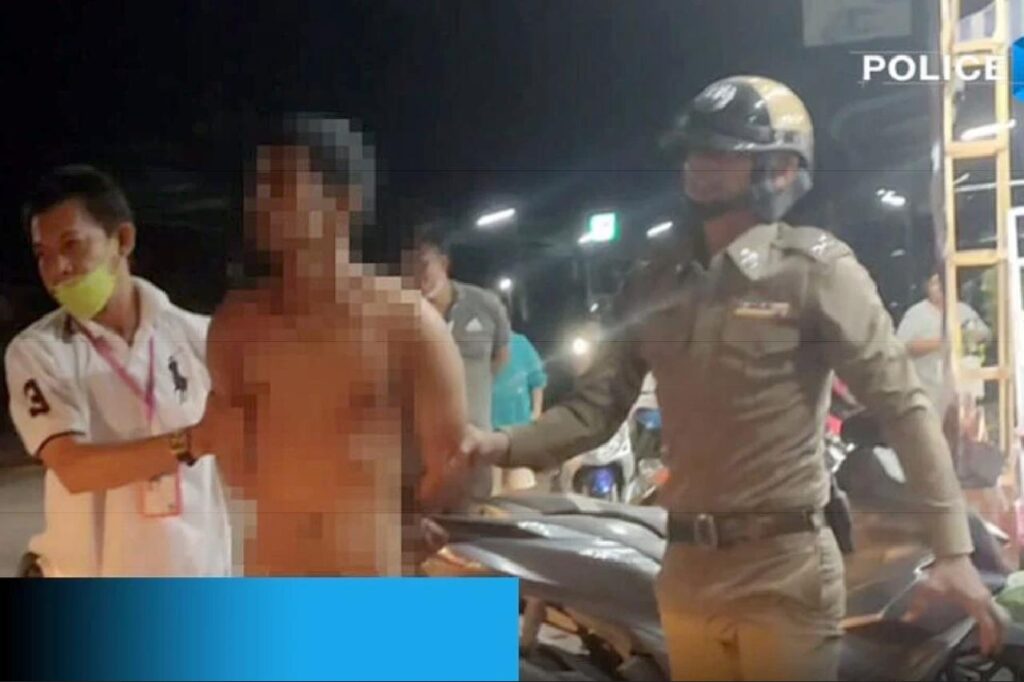 Un touriste nu sème la pagaille dans un magasin en Thaïlande