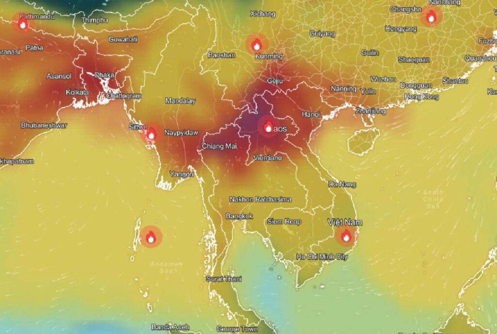 La Thaïlande, le Laos et le Myanmar discutent de la pollution atmosphérique transfrontalière
