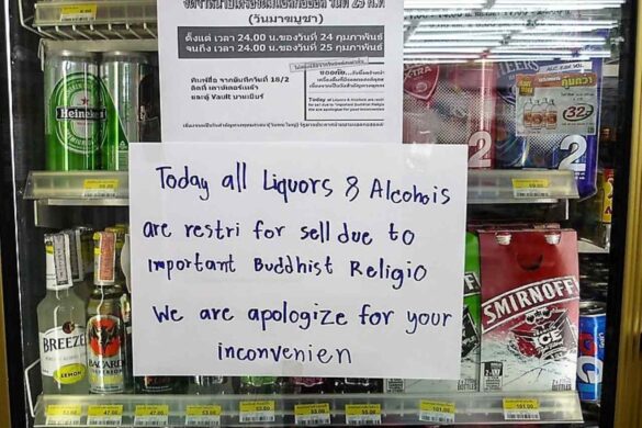 L&rsquo;interdiction de vente d&rsquo;alcool lors des fêtes bouddhistes remise en question en Thaïlande