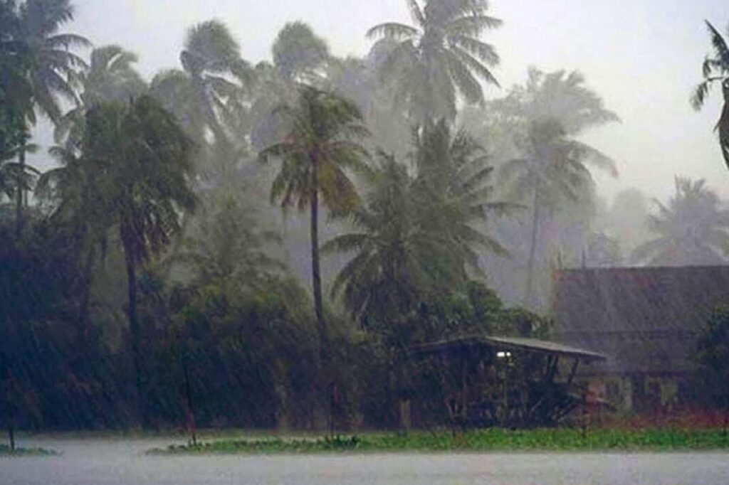 Pluies en Thaïlande.