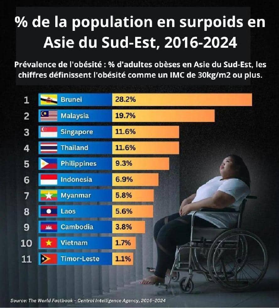 Hausse du taux d'obésité en Thaïlande