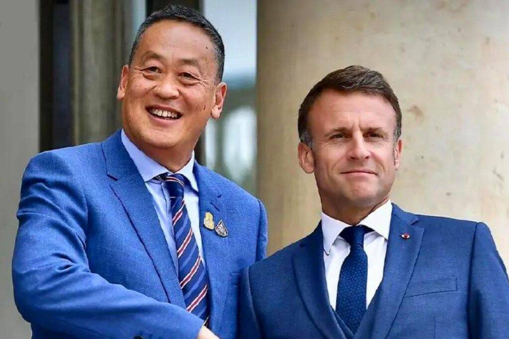 Jumelage d'entreprises entre la Thaïlande et la France, Srettha rencontre Macron