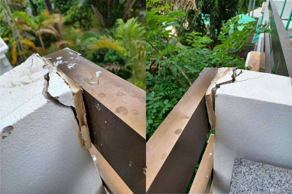 Vague inquiétante de chute mortelle de balcon à Pattaya en Thaïlande