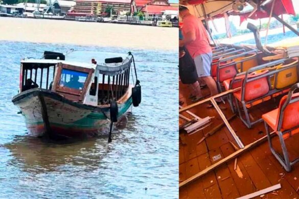 Des touristes blessés lors d&rsquo;une collision de bateaux à Bangkok en Thaïlande