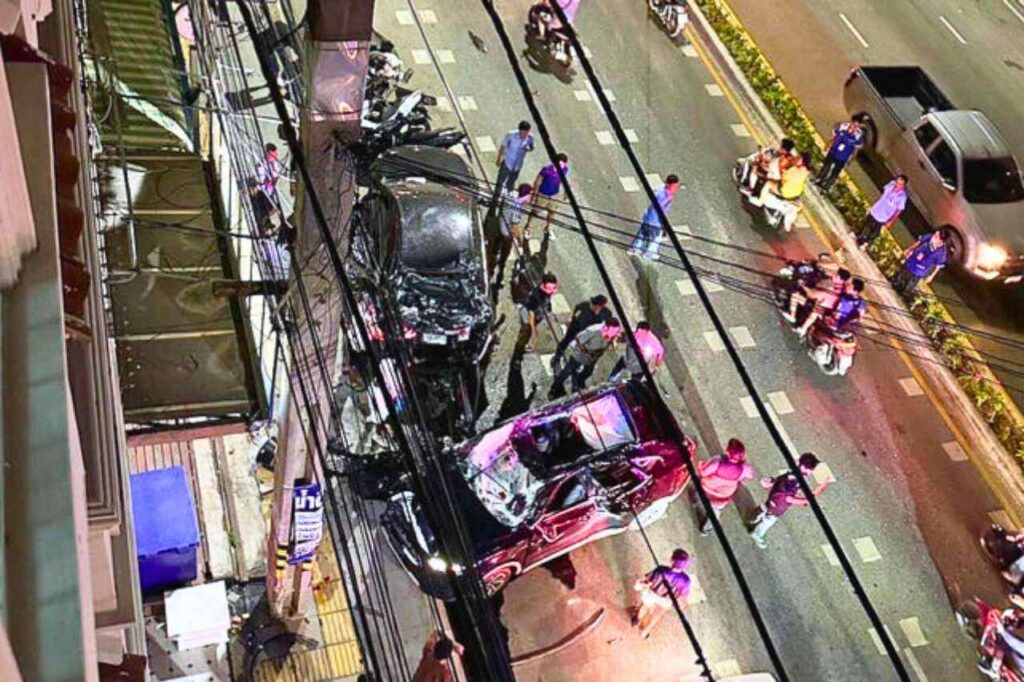 Thaïlande : un touriste étranger provoque un terrible accident à Pattaya