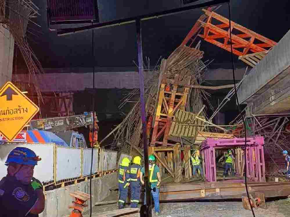Thaïlande : 5 morts et 27 blessés dans l'effondrement d'une poutre à Bangkok