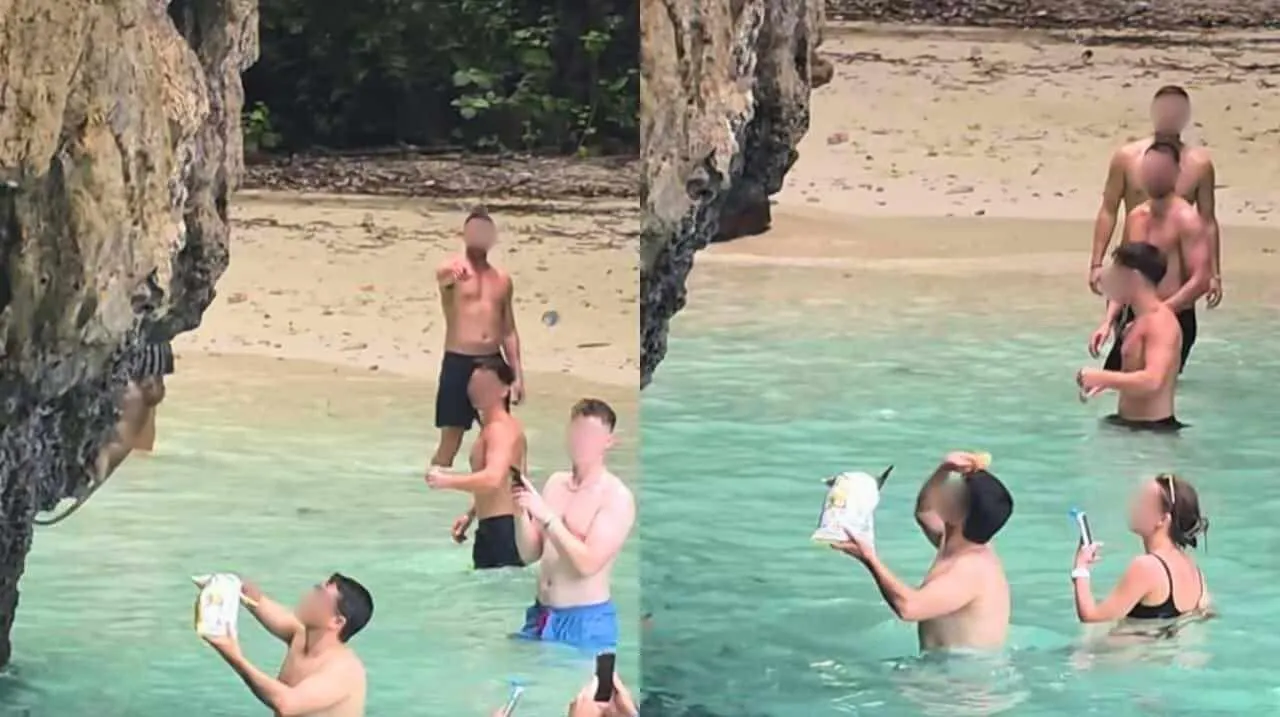 Un touriste étranger recherché en Thaïlande pour avoir nourri des singes