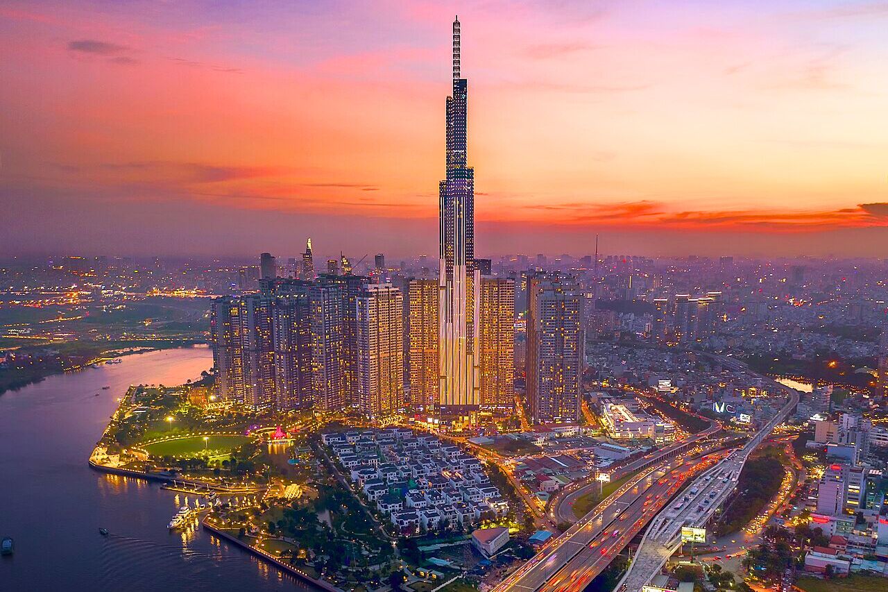 Vue de Hô Chi Minh-Ville au Vietnam.