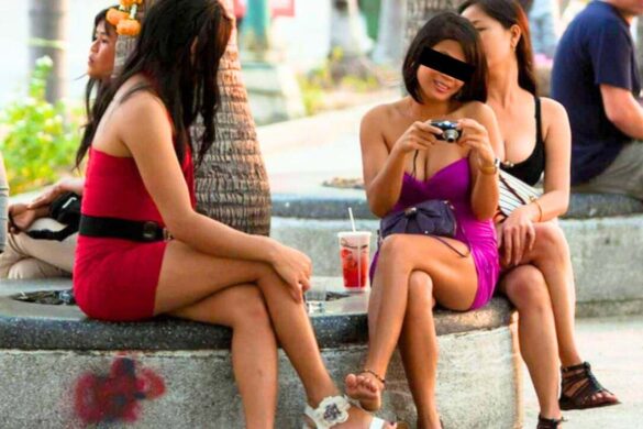 Thai women on Pattaya Beach Road