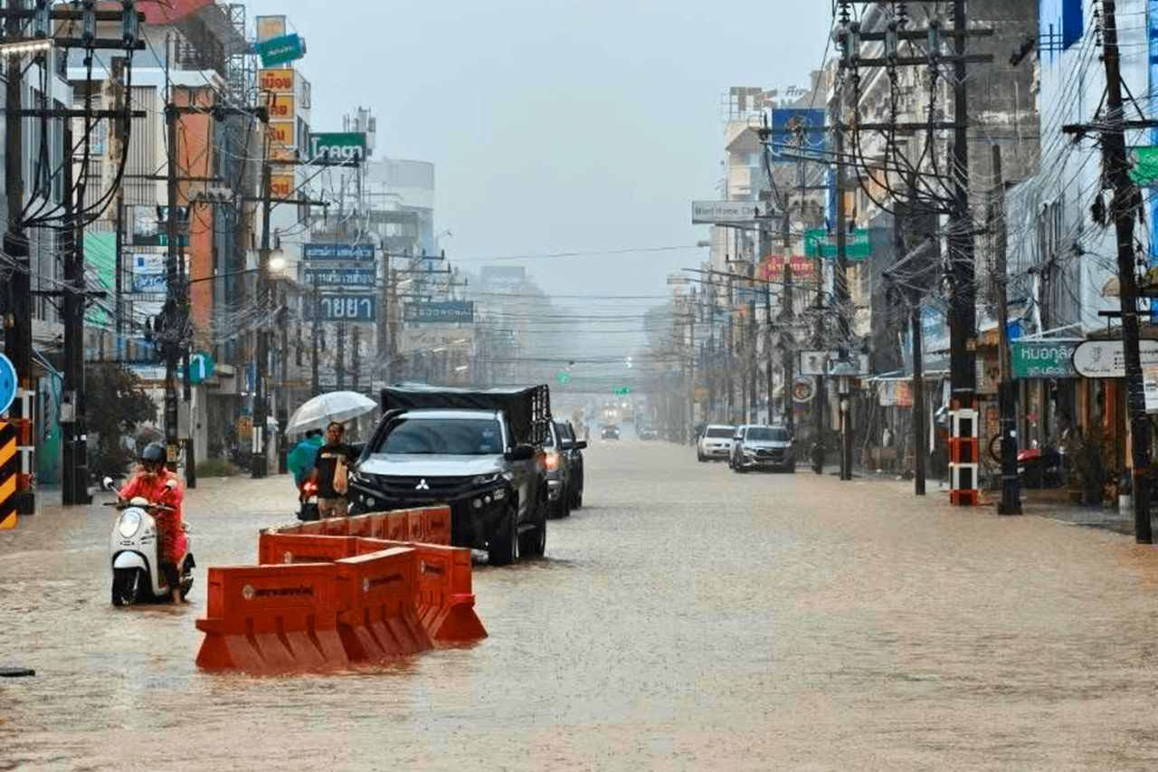 Inondation à Hat Yai en novembre 2025.