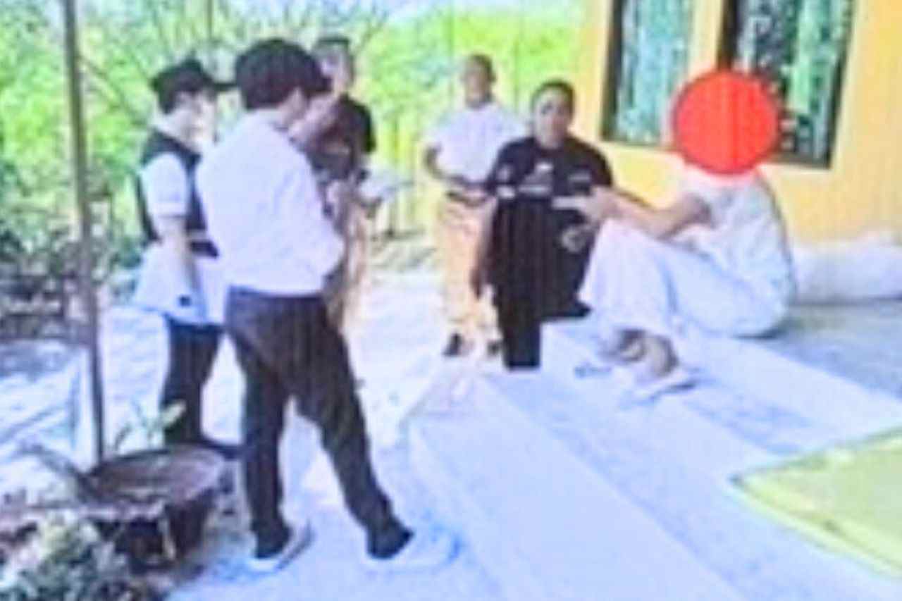 The Thai wife of the German questioned by Thai authorities.