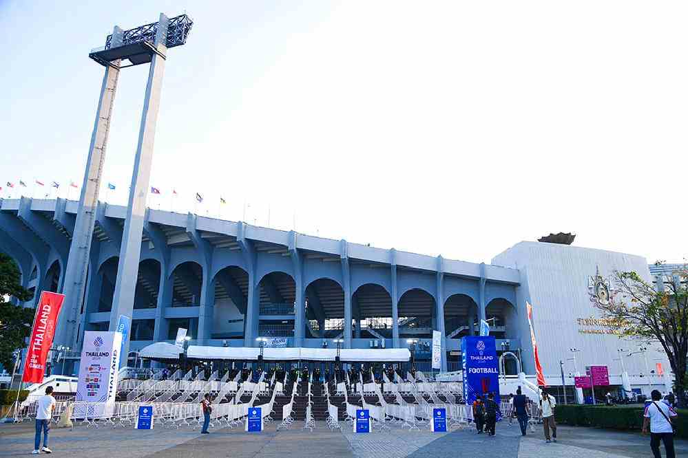 Stade Rajamangala, lieu des cérémonies d'ouverture et de clôture des 33e Jeux d'Asie du Sud-Est, du 9 au 20 décembre 2025