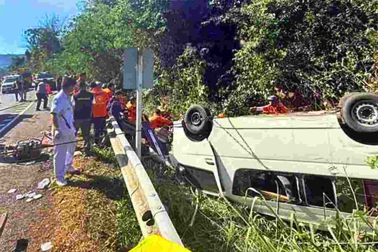 Accident sur la route de Wang Nam Khiao, dans la province de Nakhon Ratchasima