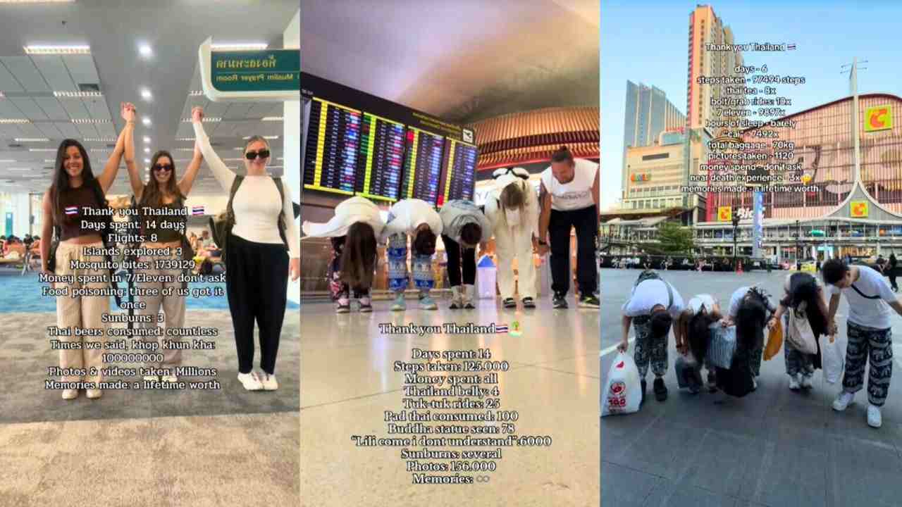 « Merci Thaïlande » : la tendance virale lancée par des touristes étrangers 4 Photos des vidéos "Merci Thaïlande" partagées sur TikTok