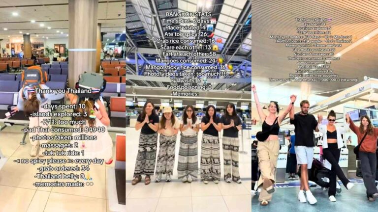 « Merci Thaïlande » : la tendance virale lancée par des touristes étrangers 4 Photos de vidéos "Merci Thaïlande" partagées sur TikTok