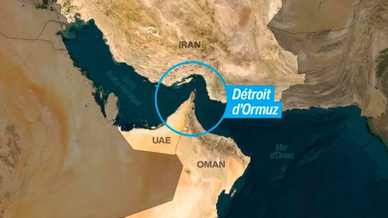 La Thaïlande passe un accord avec l’Iran pour sécuriser ses livraisons de pétrole 5 Carte montrant la position du détroit d'Ormuz