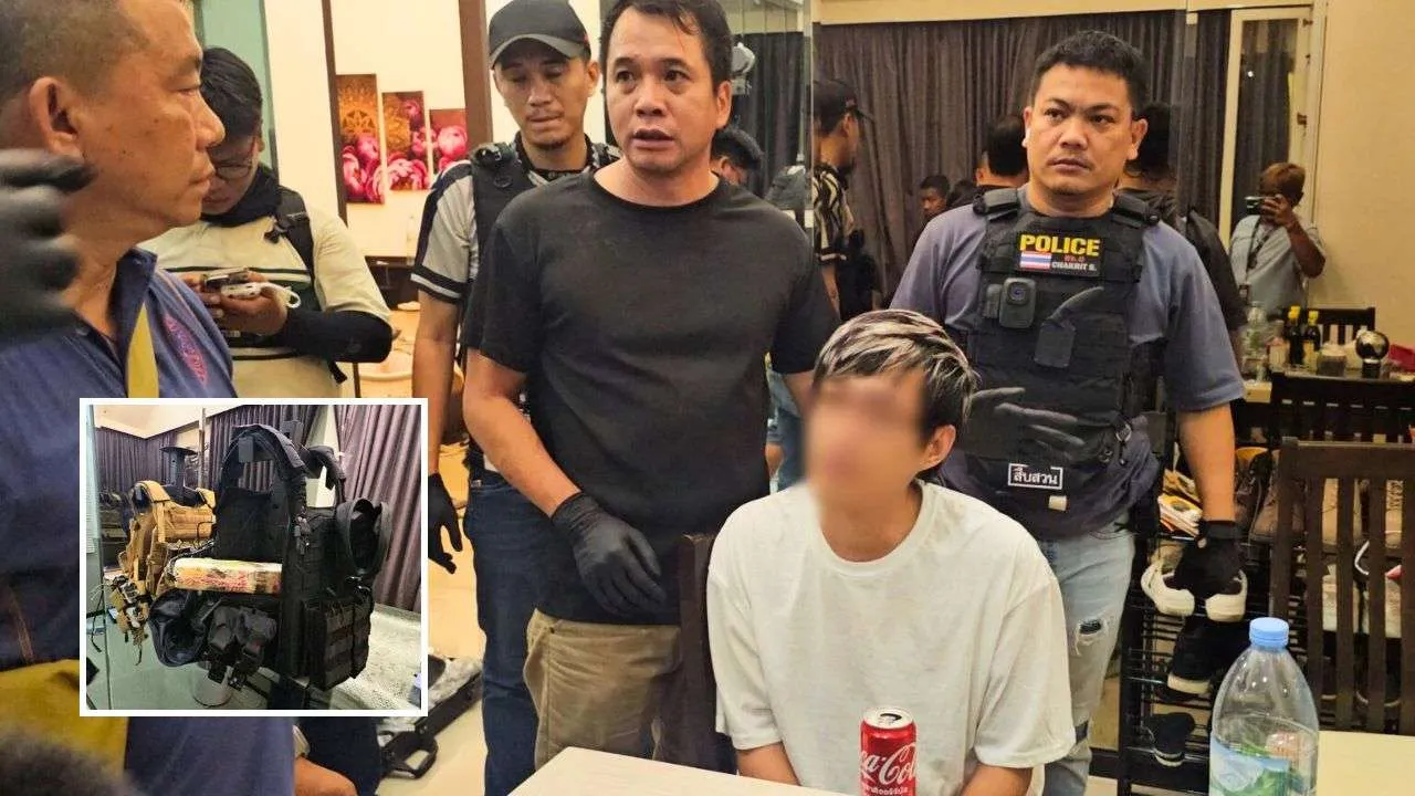 Thaïlande : un accident révèle un arsenal de guerre chez 2 Chinois à Pattaya