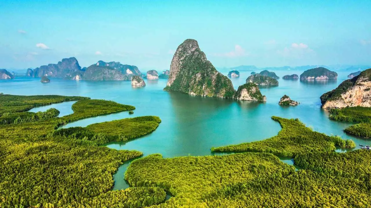 Point de vue de Samet Nangshe Baie de Phang Nga