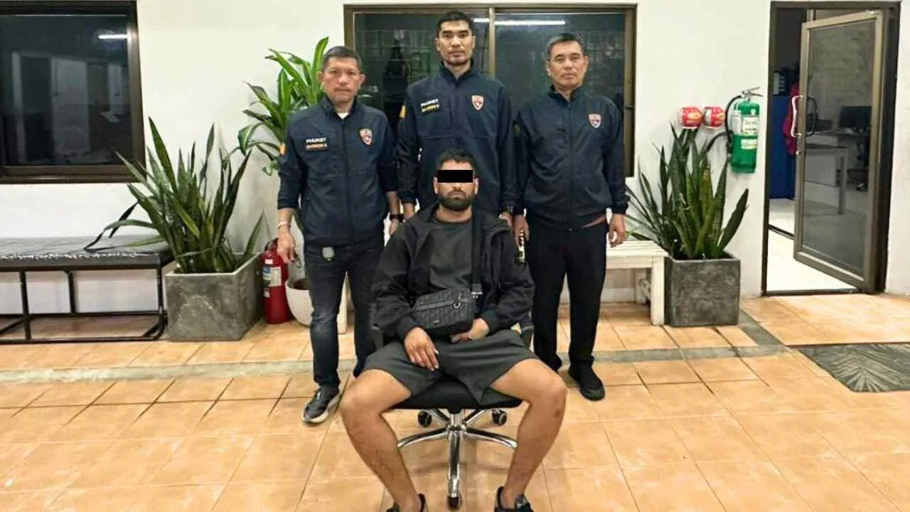 Le Britannique arrêté par la police de Phuket après l'agression d'un chauffeur de tuk-tuk à Patong