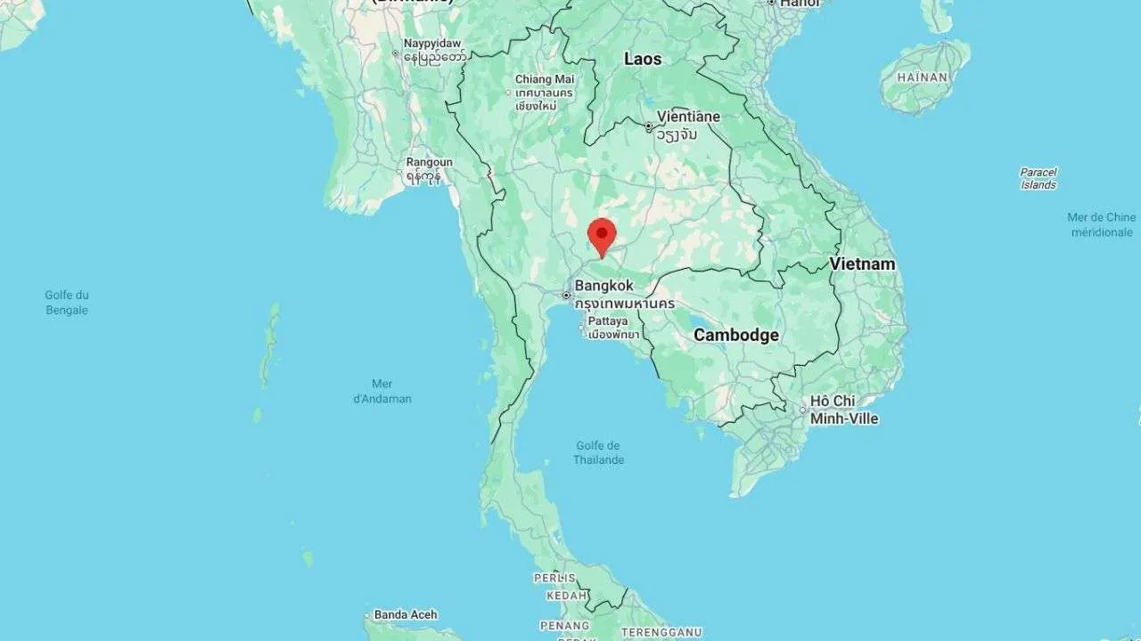 Situation de Pak Chong dans la province de Nakorn Ratchasima