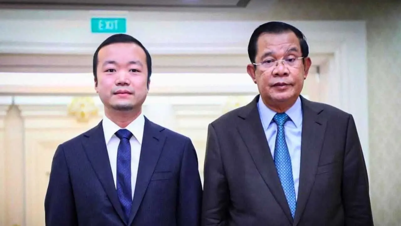 Chen Zhi et l’ancien Premier ministre cambodgien Hun Sen