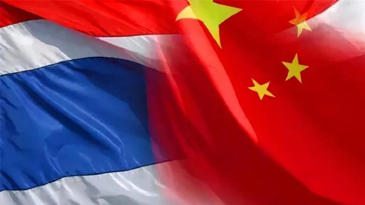 Drapeaux Chine Thaïlande